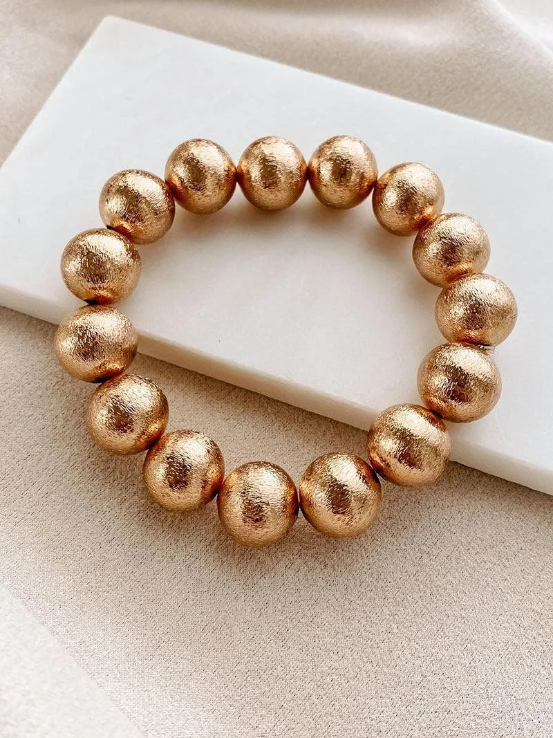 Sparkle Ball Large Bead Stretch Bracelet
