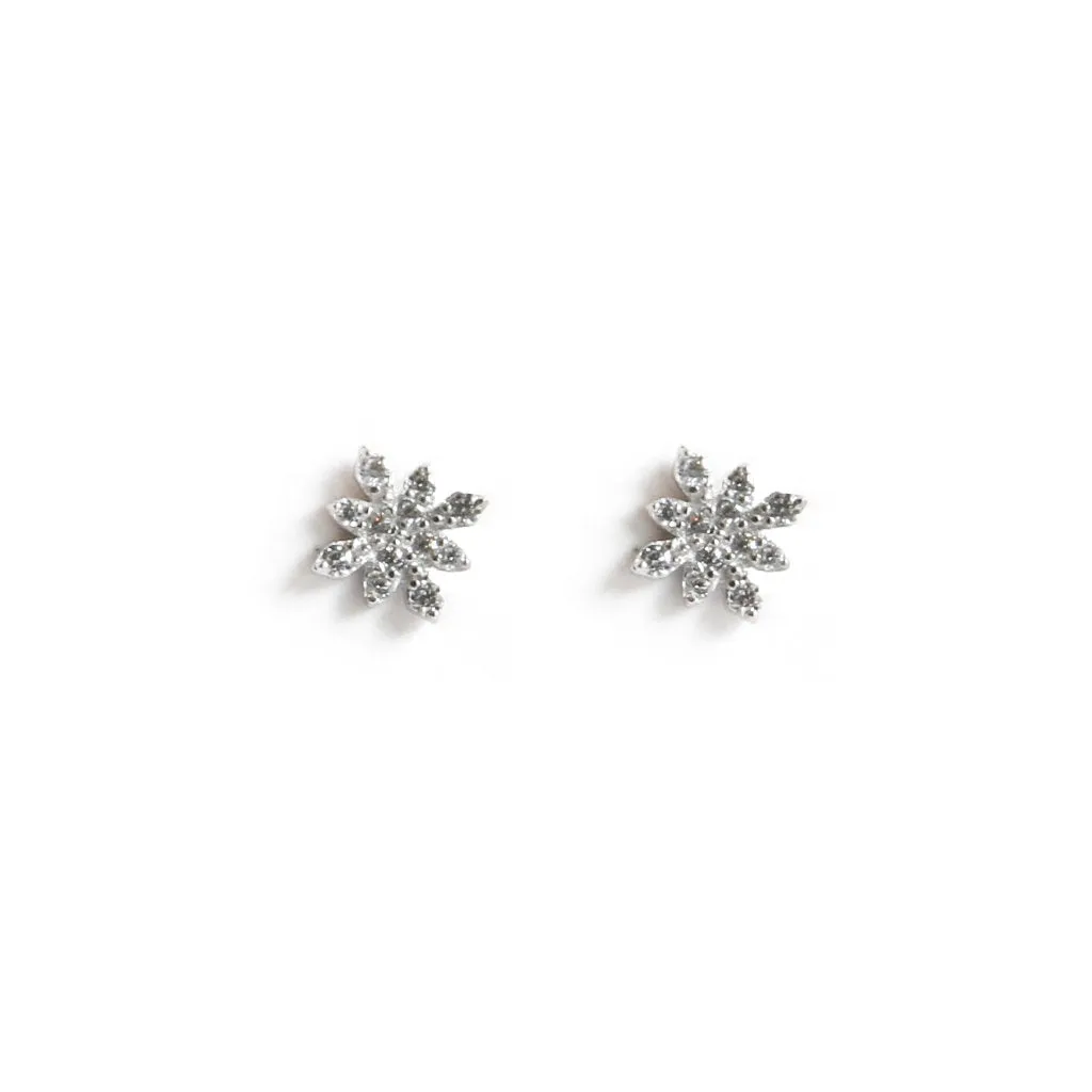 Sparkle Flower Studs