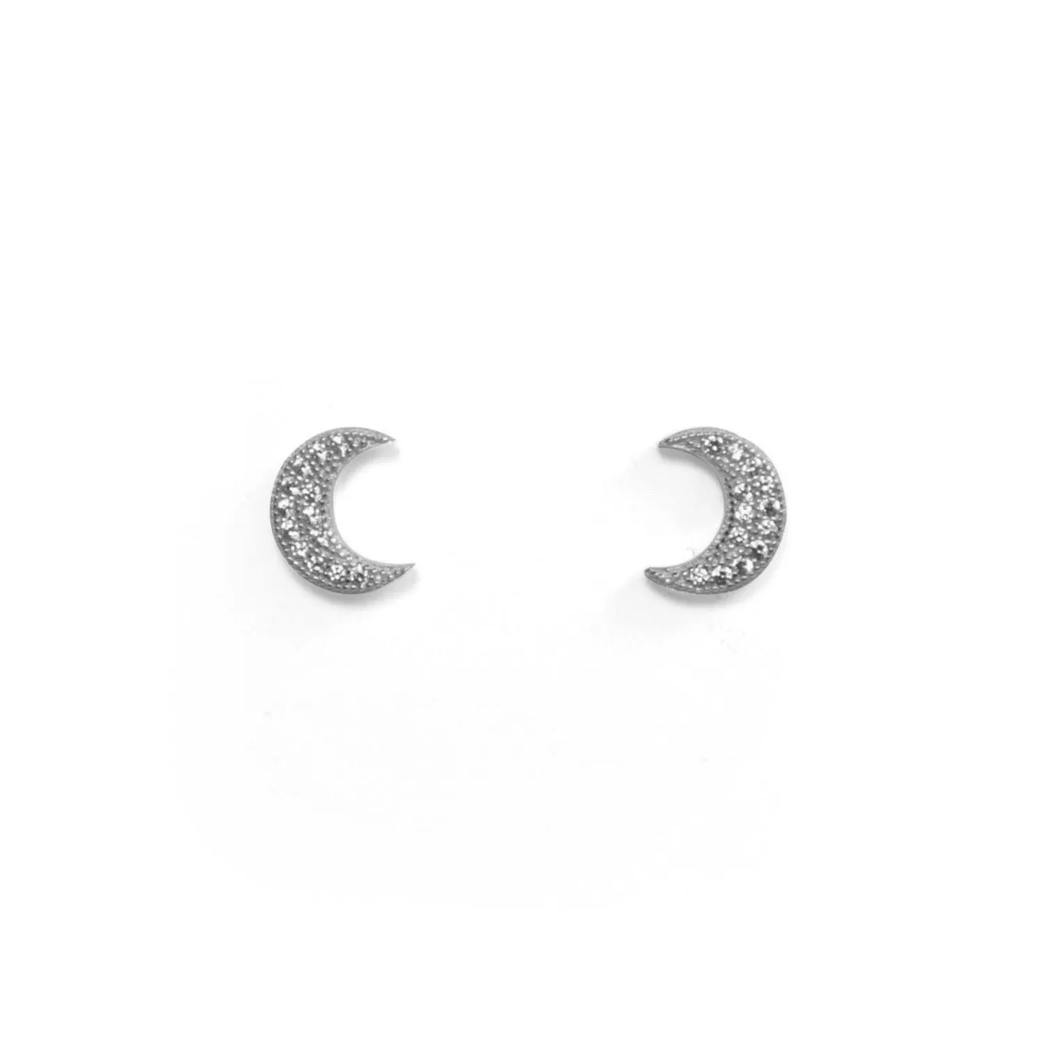 Sparkle Moon Studs