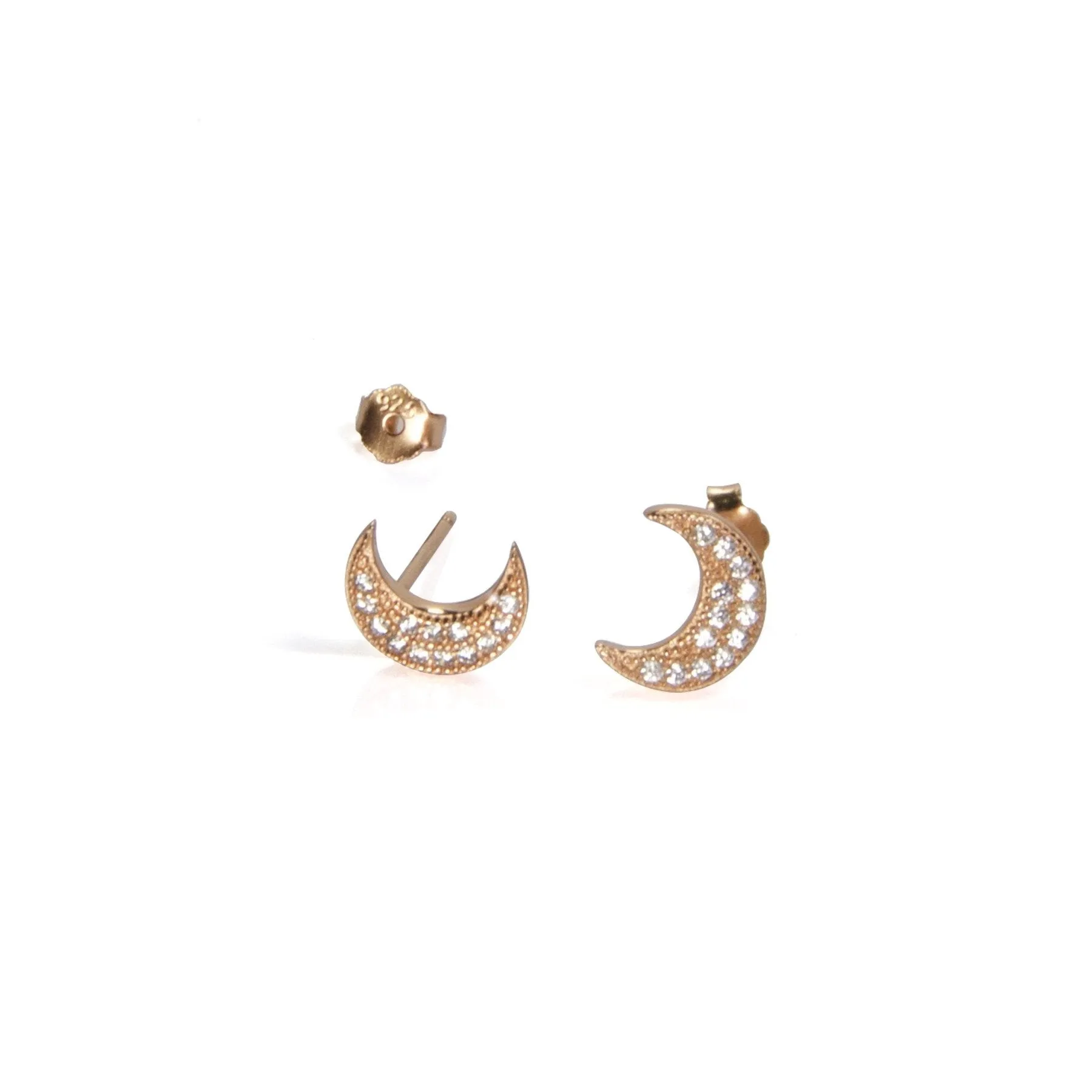 Sparkle Moon Studs