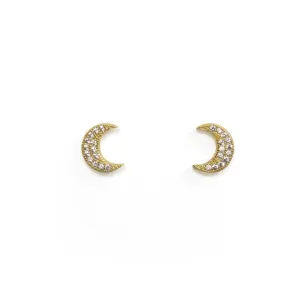 Sparkle Moon Studs