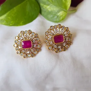 Square AD Stone Studs
