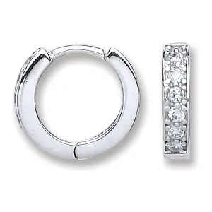 Sterling Silver Baby Huggie Earrings