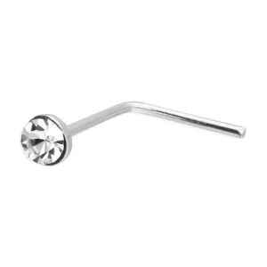 Sterling Silver Cubic Zirconia Nose Stud