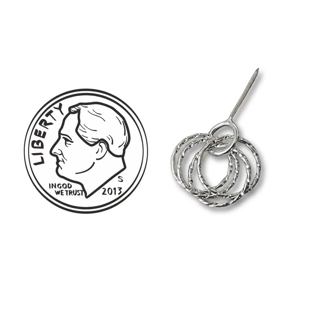 Sterling Silver Earrings Petite Quad Circles