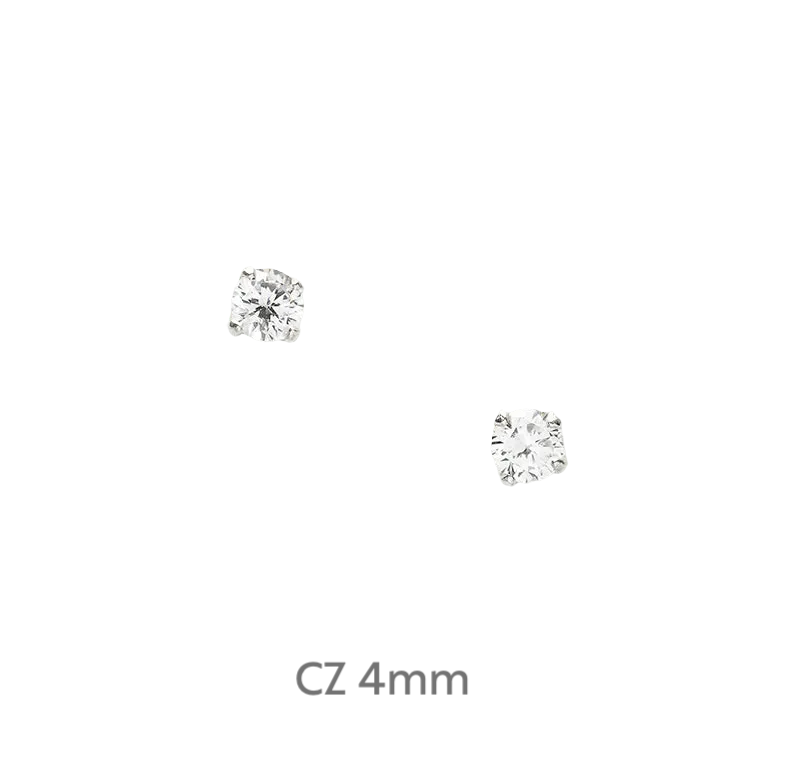 Sterling Silver Stud Earrings - Boxed Card Gift Set
