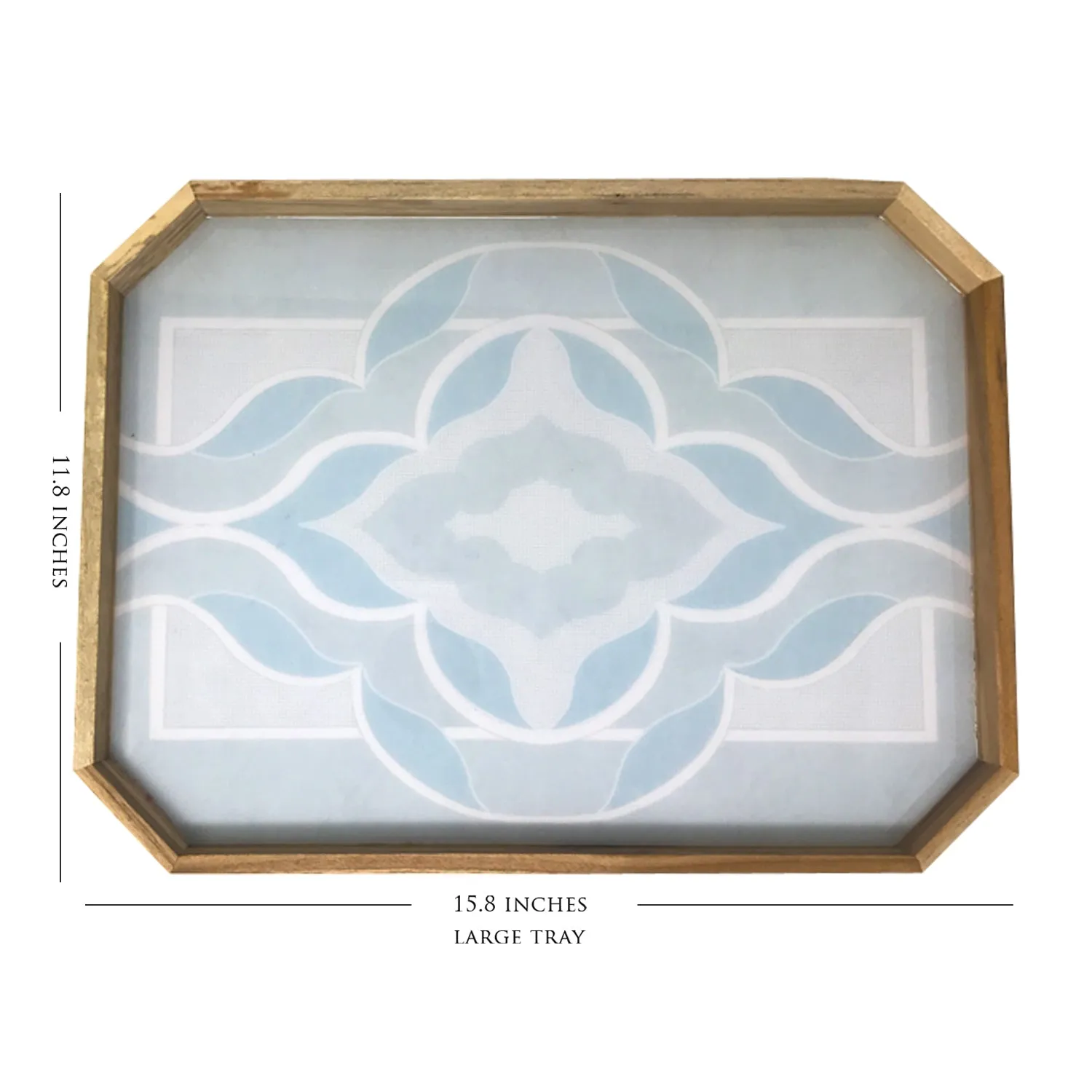 Subtle Grunge Wooden Tray Set