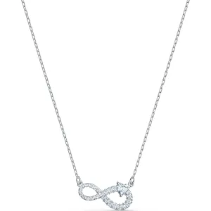 Swarovski Infinity necklace, Infinity, White, Rhodium plated 5520576