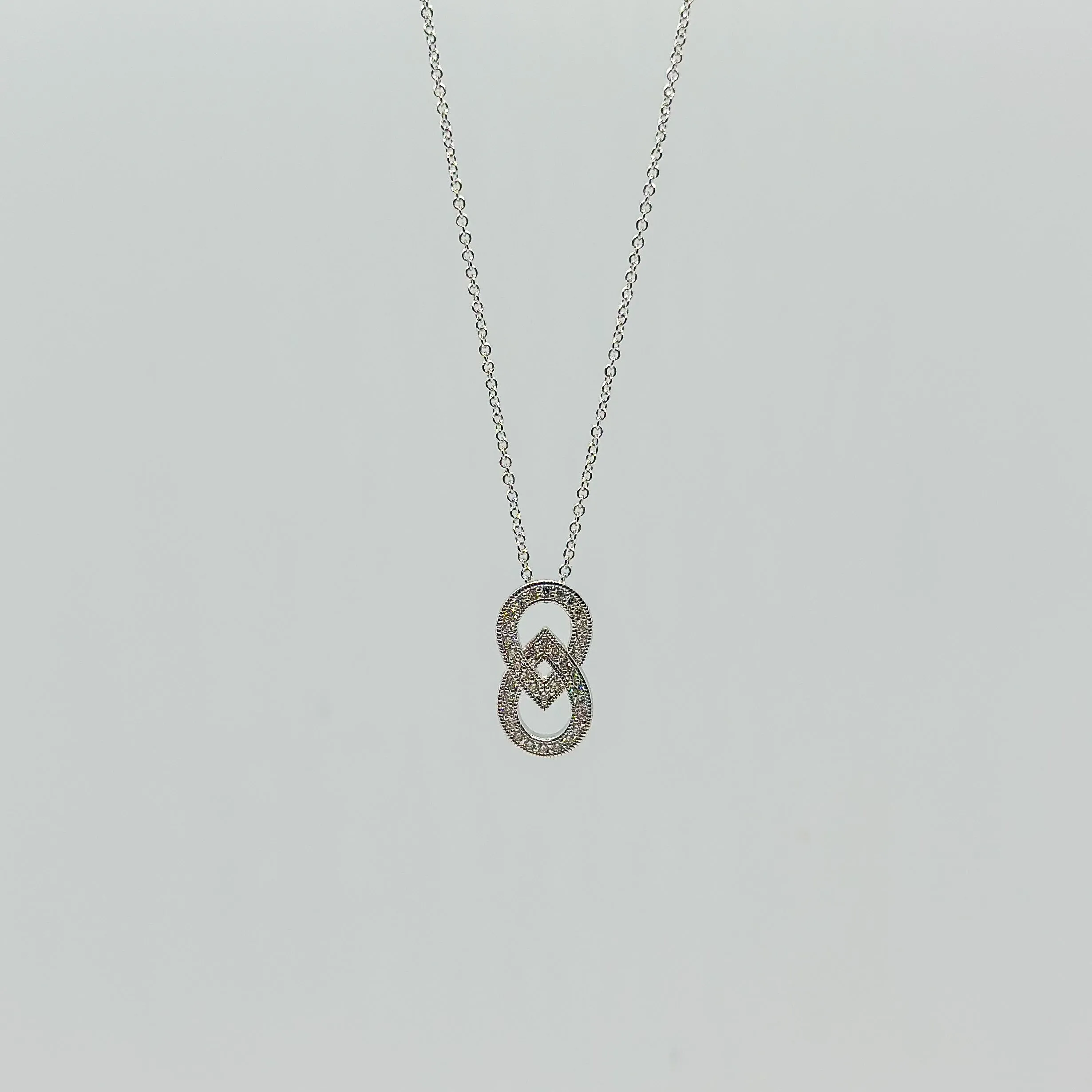 Teardrop Infinity Necklace