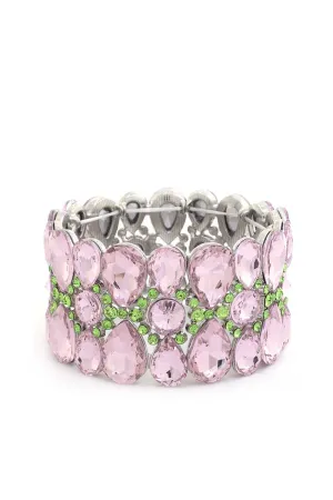 Teardrop Pattern Rhinestone Bracelet