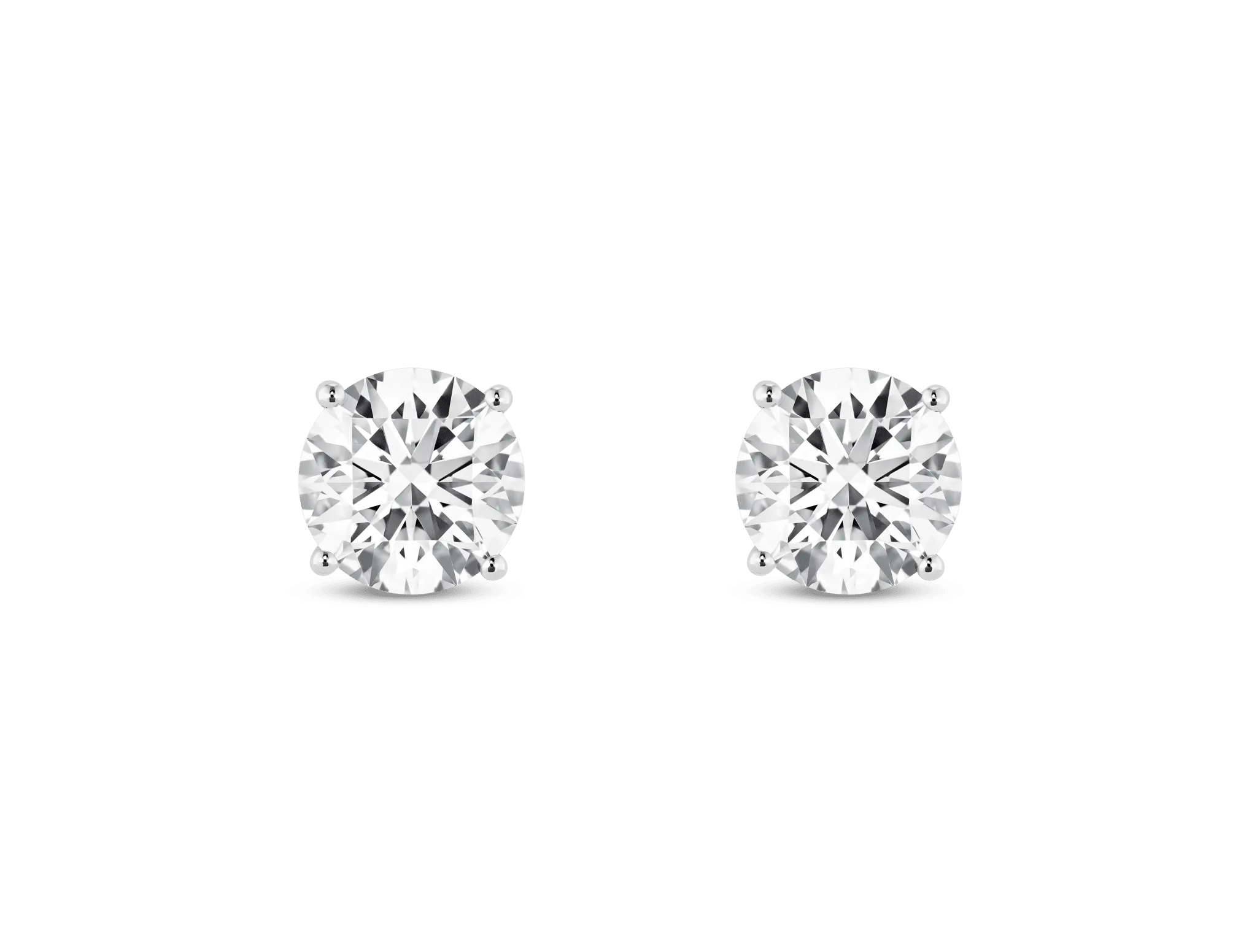 Test Copy of Lab-Grown Diamond 2ct. tw. Round Brilliant Solitaire Studs | White (Copy)