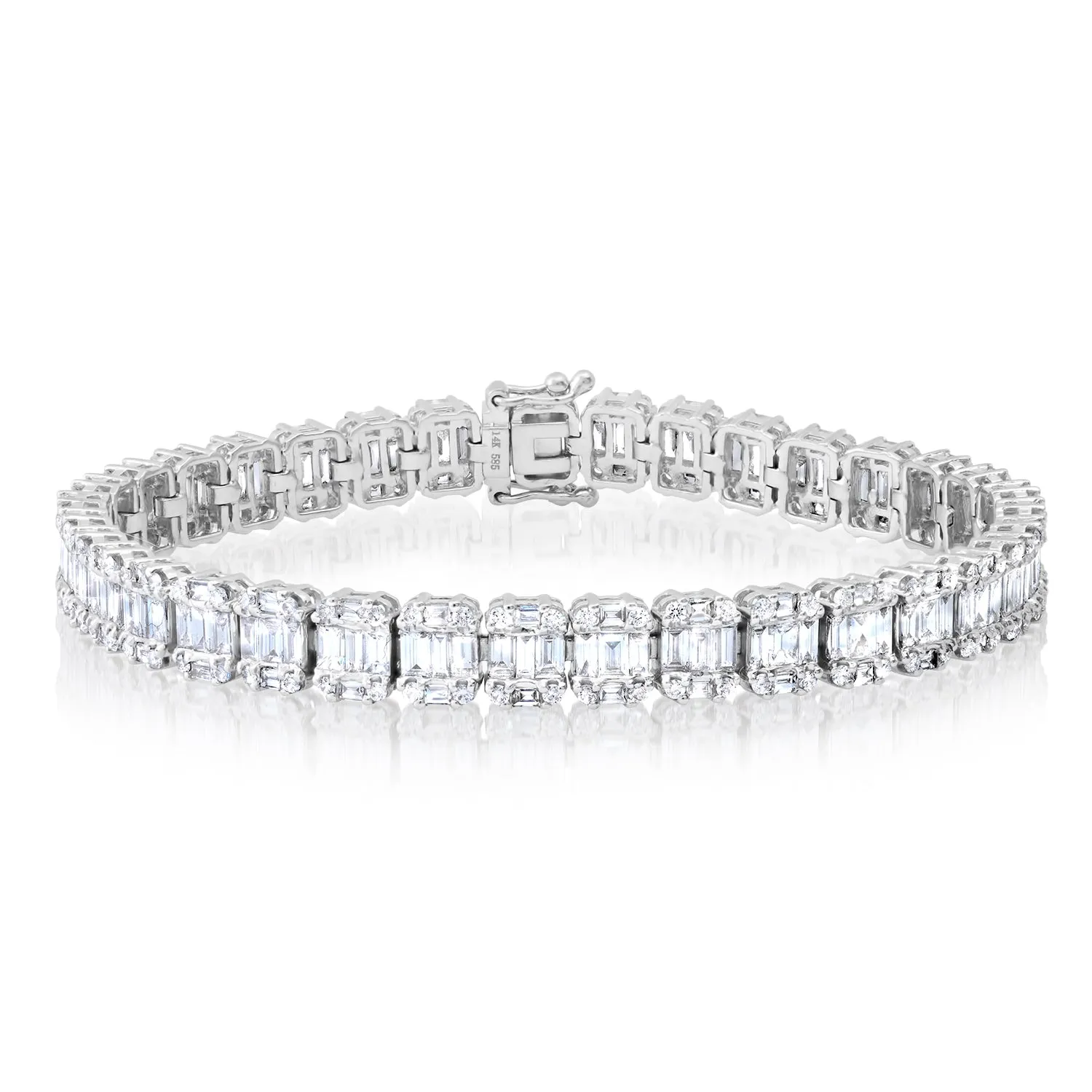 The Lady Luxe Diamond Illusion Tennis Bracelet