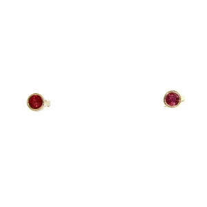 The Scarlet Sparkle 14k Ruby Studs