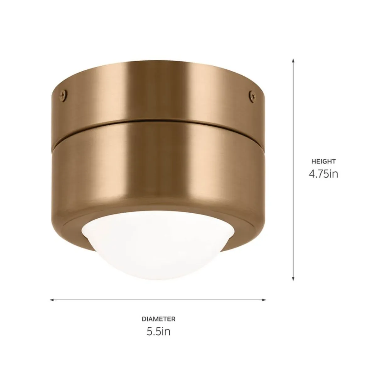 Tibbi 6 in. Flush Mount Light Champagne Bronze Finish