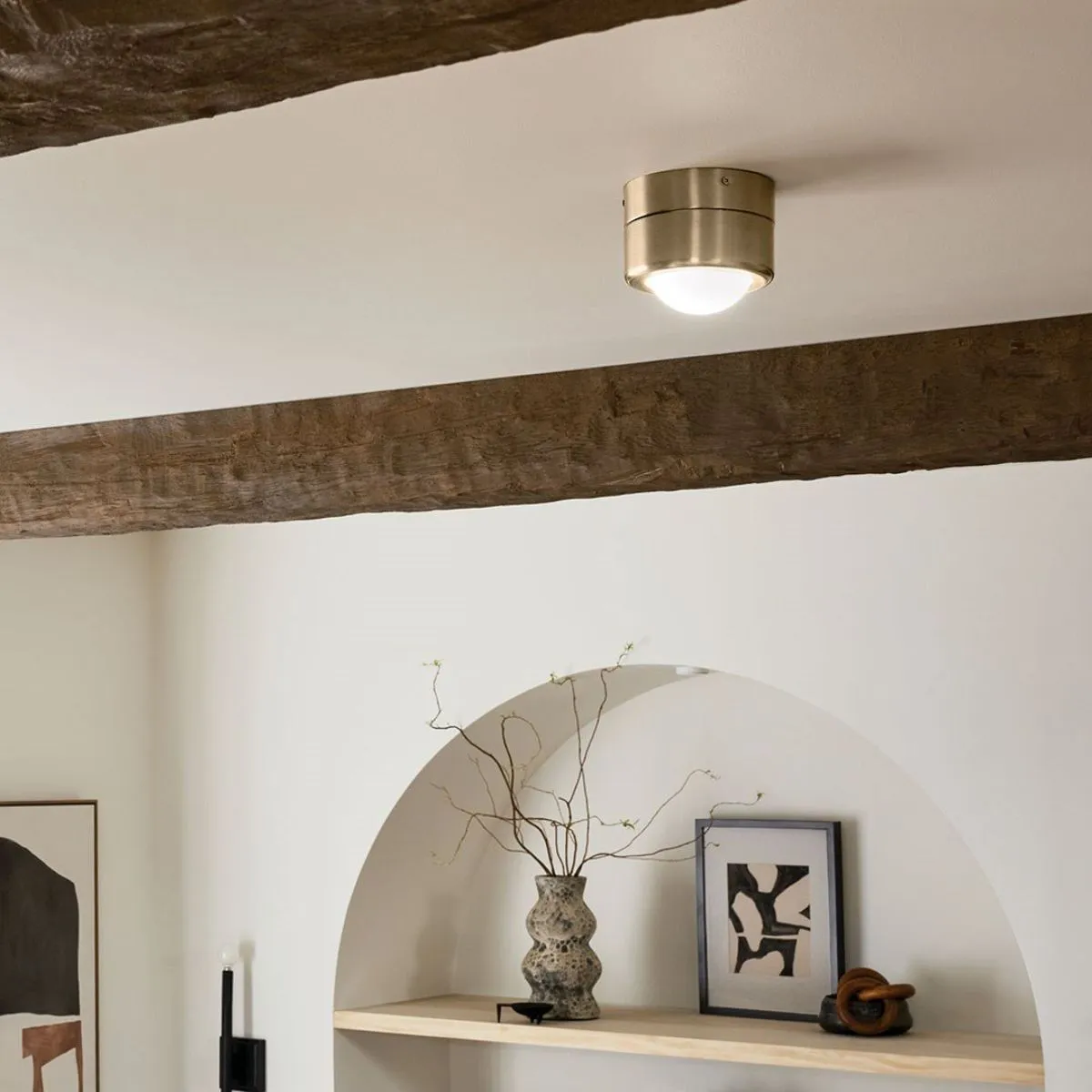 Tibbi 6 in. Flush Mount Light Champagne Bronze Finish