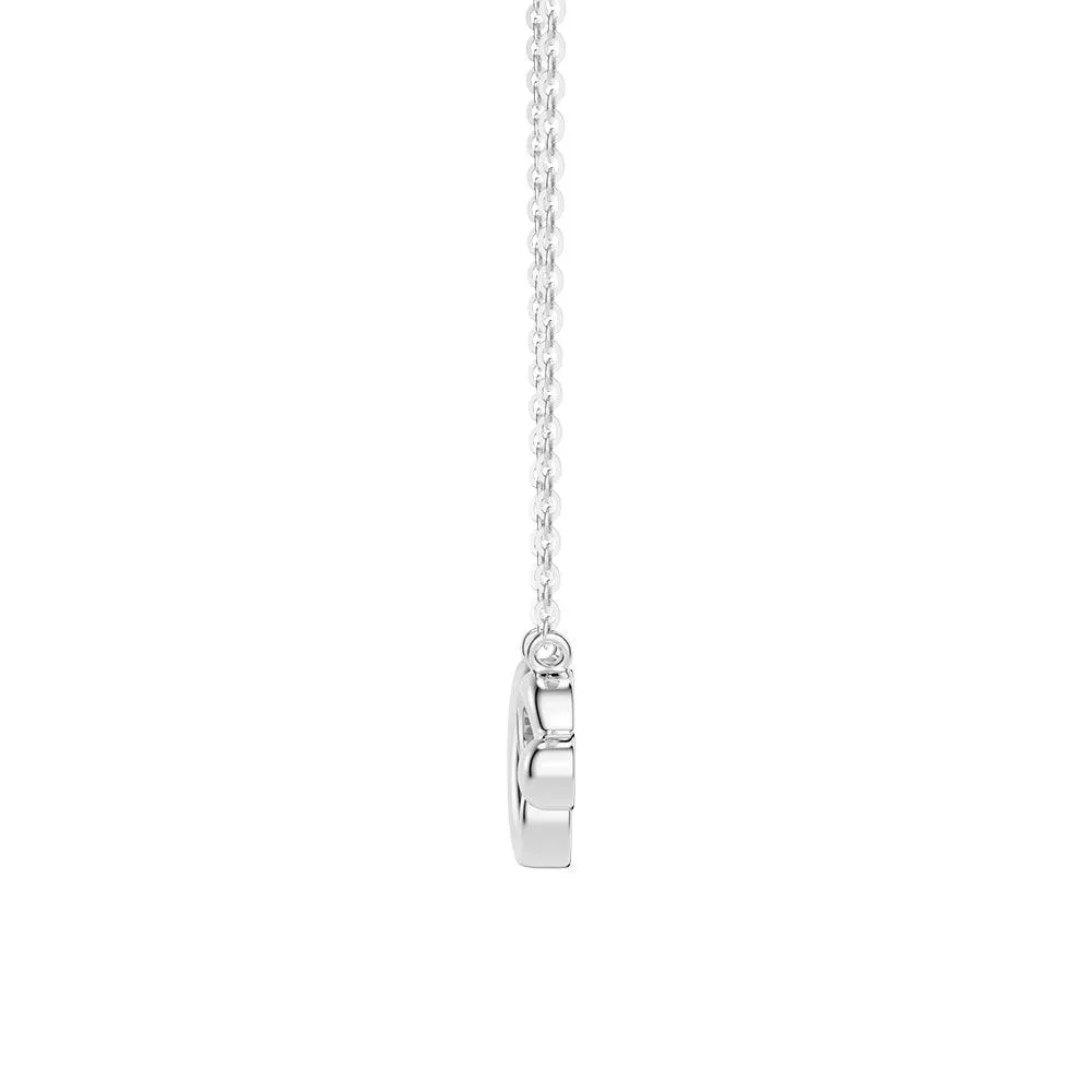 Two Tone "Infinite Love" Heart Link Infinity Necklace