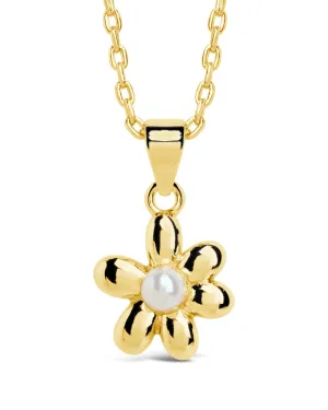 Vallie Pearl Blossom Pendant Necklace