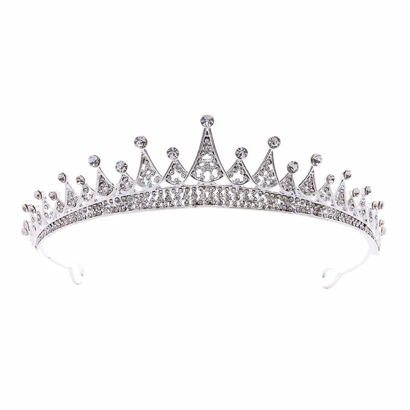 Wedding Crown Headband Bridal Headwear Three-Piece Set High-end Princess Crown