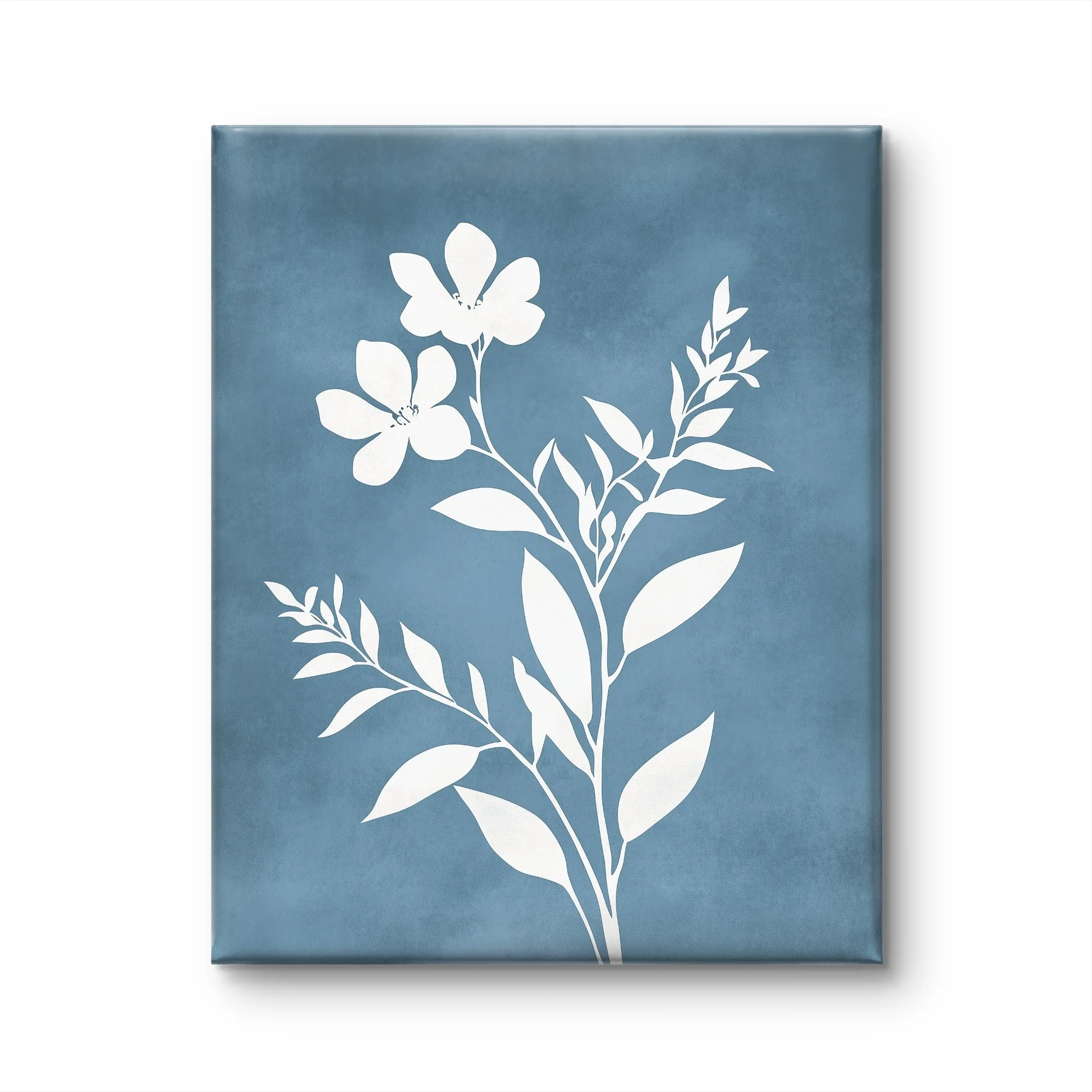 White Floral Silhouette by Fleurs de la Terre (Gallery Wall Set)