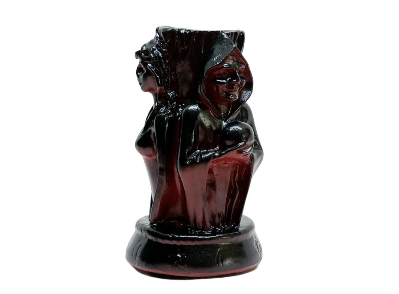 Wooden Maiden Mother Crone Crystal Sphere Holder