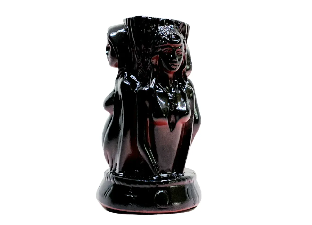 Wooden Maiden Mother Crone Crystal Sphere Holder